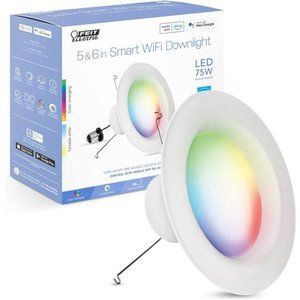 Electric Smart Recessed Light, Fits Most 5-6" Can Housing, Works with Alexa